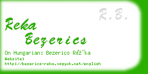 reka bezerics business card